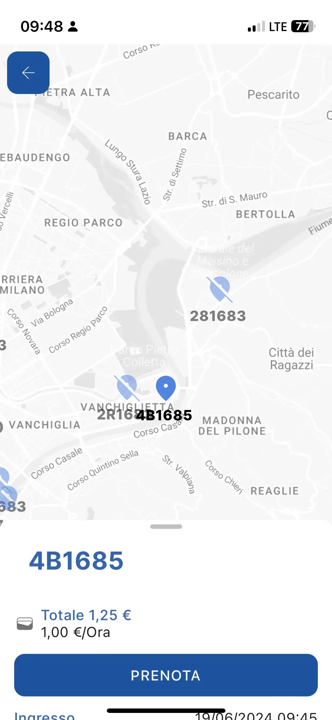 MVP - Prima prenotazione su Torino screenshot 1