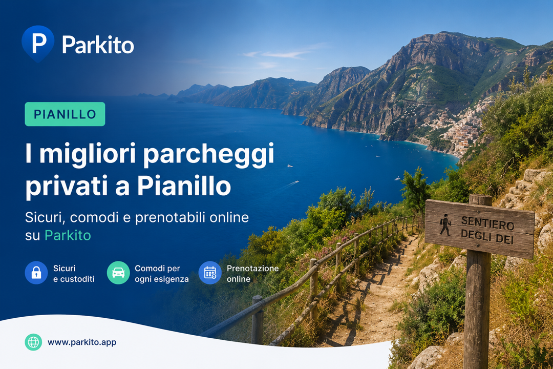 Panorama del Sentiero degli Dei sulla Costiera Amalfitana visto dall'altopiano di Agerola